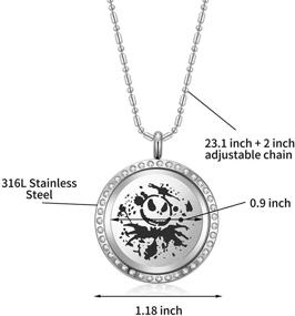 img 2 attached to AZNECK Nightmare Christmas Necklaces Birthstone Boys' Jewelry