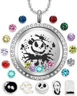 azneck nightmare christmas necklaces birthstone boys' jewelry logo