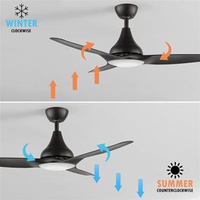 img 1 attached to 🌀 WINGBO 48’’ Modern Ceiling Fan: Stylish and Convenient Lighting Solution for Your Home with Remote Control and Memory Function