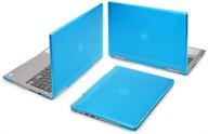 💦 mcover hard shell case for 13.3" dell inspiron 13 7375 (ryzen cpu) laptop - aqua logo