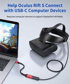 img 2 attached to 🔴 JSAUX адаптер USB Type C к DisplayPort 4K@60Hz - Совместимость с MacBook Pro, Surface Book, Dell XPS, Samsung Galaxy - Красный.