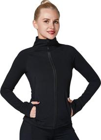 img 2 attached to Sunzel Lightweight Jackets Running Athletic Sports & Fitness