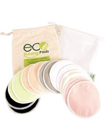 img 4 attached to 🌿 Washable Reusable Bamboo Nursing Pads - Round & Contoured, Organic Bamboo Breastfeeding Pads - Medium Size (10cm), 14 Pack with 2 Bonus Pouches & Free E-Book - Perfect Baby Shower Gift for Enhanced Comfort and Environmental Consciousness