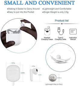 img 1 attached to Wireless Earbuds with 3D Stereo Sound and Bluetooth 5.0 for Samsung/iPhone - Noise Reduction, Deep Bass, Waterproof, Touch Control