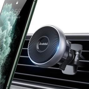 img 4 attached to Upgraded Metal Clip: andobil Car Vent Magnetic Phone Mount - Bumps Friendly, 360° Rotation - Compatible with iPhone 12/12 Pro/12 Pro Max, Samsung Galaxy S21/S20 & More