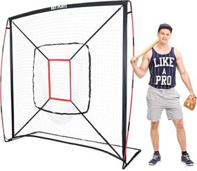 img 4 attached to ⚾ NET PLAYZ Baseball & Softball Practice Net: Bow Frame Alternative for Hitting & Pitching, Ideal for All Skill Levels, Lightweight & Portable