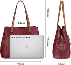 img 2 attached to 👜 S ZONE Women's Genuine Leather Hobo Handbags & Wallets with High Capacity