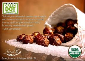 img 1 attached to NaturOli Organic Soap Nuts/Soap Berries - 1/2-Lb USDA Certified (120 loads) + Travel Bottle (18X concentrated, 12 loads). Seedless. Made in USA!