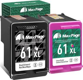 img 4 attached to 🖨️ МаксПейдж восстановленная чернильная картридж замена для HP 61XL Черный Три-Цветной - 2 штуки | Совместима с принтерами Envy, DeskJet и OfficeJet.
