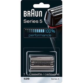 img 4 attached to 🔪 Braun Series 5 Shavers Replacement Foil and Trimmer Head Cassette featuring Highly Effective Middle Trimmer and Precision-engineered Crosshair Foil, in a Sleek Silver Finish