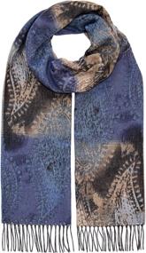 img 1 attached to 🧣 Women's Accessories: Multi Paisley Oversized Cashmink Scarf for Scarves & Wraps with Enhanced SEO