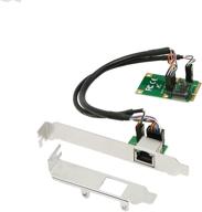 🖥️ cerrxian мини-pci-e сетевая карта gigabit ethernet nic 10/100/1000 мбит/с с низким профилем - быстрая и надежная сетевая связь логотип