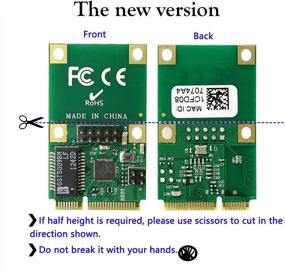 img 1 attached to 🖥️ CERRXIAN Мини-PCI-E сетевая карта Gigabit Ethernet NIC 10/100/1000 Мбит/с с низким профилем - Быстрая и надежная сетевая связь