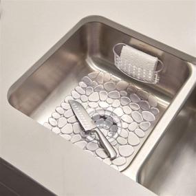 img 1 attached to 🧽 Clear iDesign Kitchen Sink Suction Holder: Organize Sponges, Scrubbers, Soap, and Pads Effortlessly!