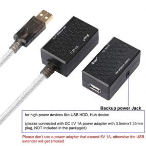 img 2 attached to «💻 Усилите ваше USB-подключение с помощью адаптера DTECH USB для удлинения RJ45 через кабель Ethernet Cat5 Cat5e на расстояние до 200 футов»