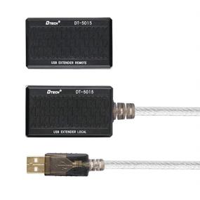 img 3 attached to «💻 Усилите ваше USB-подключение с помощью адаптера DTECH USB для удлинения RJ45 через кабель Ethernet Cat5 Cat5e на расстояние до 200 футов»