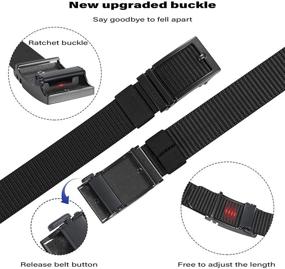 img 3 attached to JUKMO Ratchet Tactical Automatic Medium Men's Accessories for Belts