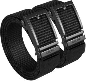 img 4 attached to JUKMO Ratchet Tactical Automatic Medium Men's Accessories for Belts