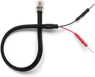 valentine v1 radar detector power cord - mirror wire mount with inline fuse rj11 logo