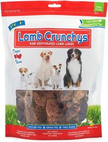 img 4 attached to 🐶 PCI Lamb Crunchys - Raw Dehydrated Lamb Lungs Dog Treats, 8 oz Pack, One Size, by Pet Center