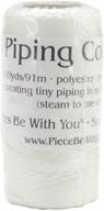 🧵 pieces be with you 100-yard piping hot polyester cording, 1/16-inch, white: durable and versatile trim for crafts and sewing projects logo