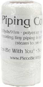 img 1 attached to 🧵 Pieces Be With You 100-Yard Piping Hot Polyester Cording, 1/16-Inch, White: Durable and Versatile Trim for Crafts and Sewing Projects