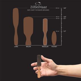 img 2 attached to ZilberHaar Beard Brush For Men Boar Bristles