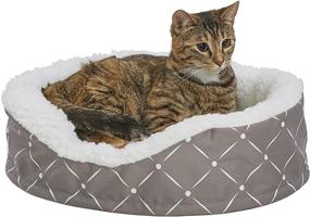 img 4 attached to 🐾 Ultimate Comfort for Pet Sleep: MidWest Homes for Pets CU20MRD Couture Orthopedic Cradle Bed, Perfect for X-Small Dogs & Cats