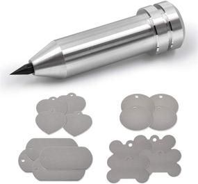 img 4 attached to 🔨 Elevate Your Crafts with the Etching/Engraving Tool: Perfect for Explore, Explore Air & More, with Round, Love, Dog & Bone Metal Stamping Blanks!