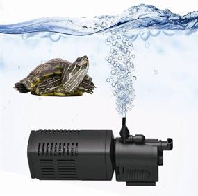 img 2 attached to 🐠 130GPH Submersible Internal Aquarium Filter for Fish, Turtles, Reptiles, and Frog Tanks by TechnologyMatter