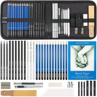 egosong 41 pcs drawing pencils & drawing supplies kit - ultimate sketching set for artists & beginners logo