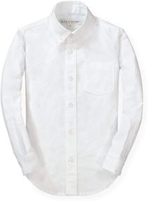 img 4 attached to 👕 Timeless Style and Quality: Hope & Henry Boys' Long Sleeve Classic Cotton Oxford Button Down Shirt