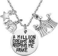 mixjoy the greatest showman inspired necklace: a million dreams keeping me awake - serenade of creativity and passion logo
