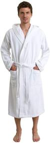img 1 attached to Men's X-Large TowelSelections Hooded 🛀 Cotton Bathrobe for Clothing, Sleep, and Lounge