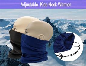 img 3 attached to ❄️ Cozy Winter Fleece Dark Grey Children's Accessories for Girls in Cold Weather