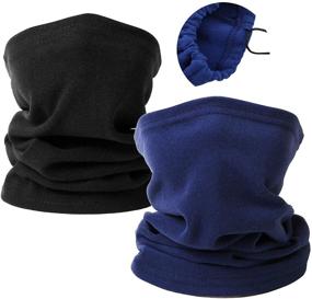 img 4 attached to ❄️ Cozy Winter Fleece Dark Grey Children's Accessories for Girls in Cold Weather