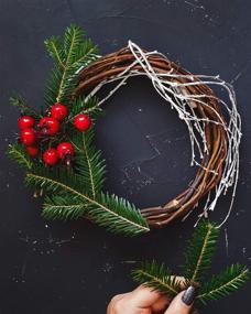 img 1 attached to Natural Grapevine Wreaths Set - 5PCS, Vine Branch Hoop Wreath for DIY Christmas Wreath Hanging Craft, Wedding Decorations (3/5/8/10/12 inch)