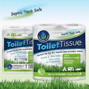 img 3 attached to 🚽 Freedom Living RV Toilet Paper: Biodegradable 2-Ply Tissue for Camping & Marine - 8 Rolls (500 Sheets Each), Septic Tank Safe