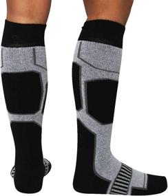 img 1 attached to Premium Men's Snowboard Socks: Stay Warm and Cozy with Pure Athlete for Skiing and Snowboarding - Perfect Winter Socks for Women