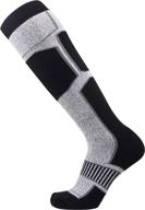 premium men's snowboard socks: stay warm and cozy with pure athlete for skiing and snowboarding - perfect winter socks for women логотип