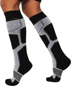 img 2 attached to Premium Men's Snowboard Socks: Stay Warm and Cozy with Pure Athlete for Skiing and Snowboarding - Perfect Winter Socks for Women