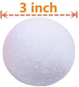 img 3 attached to Supoice 30 Pack Snow Fight Balls: Realistic 3 Inch Christmas ❄️ & Winter Holiday Snow Toys for Indoor & Outdoor Snow Fight Games
