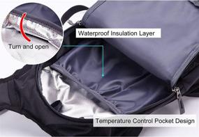 img 2 attached to 🎒 Dtown Hydration Backpack with 2L BPA Free Water Bladder - Ideal for Hiking, Cycling, Camping, Biking or Running - Keeps Liquid Cool for up to 4 Hours