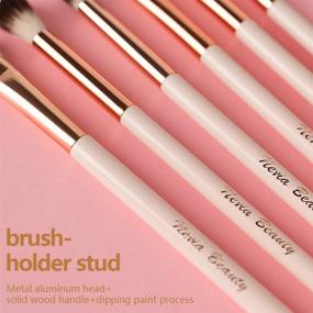 img 1 attached to 🖌️ Professionally Blending Eyeshadow Makeup Brush Set - 6 Pcs for Concealer, Eyebrows, and Eyeliner - Soft Hairs & Wood Handle