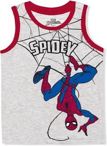 img 3 attached to Spiderman Marvel Sleeveless Printed Undershirt