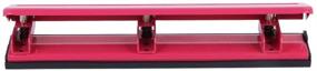 img 2 attached to 🦅 Eagle Desktop 3 Hole Puncher - Heavy Duty, 12 Sheet Capacity, Metal Construction (Deep Pink)