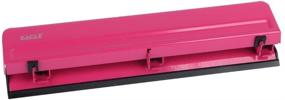 img 3 attached to 🦅 Eagle Desktop 3 Hole Puncher - Heavy Duty, 12 Sheet Capacity, Metal Construction (Deep Pink)