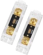 🔌 leigesaudio 100a inline anl fuse holder: high-performance 0/2/4 gauge 100amp car audio amplifier protection (2pack) logo