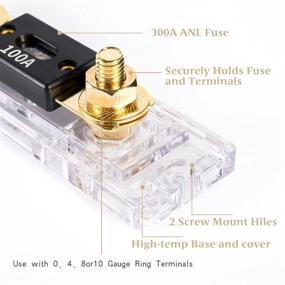 img 2 attached to 🔌 LEIGESAUDIO 100A Inline ANL Fuse Holder: High-Performance 0/2/4 Gauge 100Amp Car Audio Amplifier Protection (2PACK)