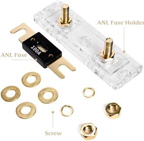 img 3 attached to 🔌 LEIGESAUDIO 100A Inline ANL Fuse Holder: High-Performance 0/2/4 Gauge 100Amp Car Audio Amplifier Protection (2PACK)